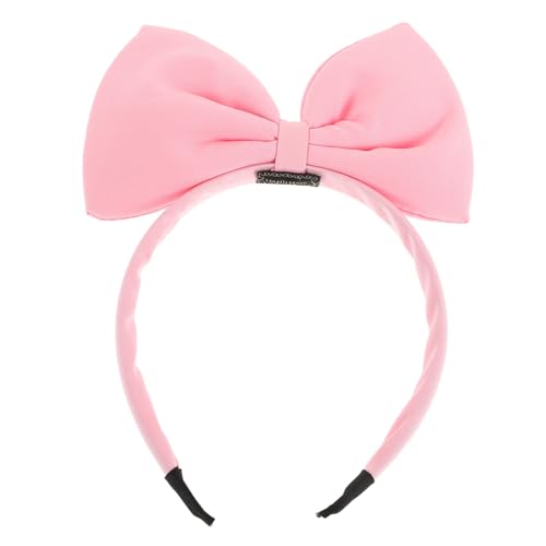 BAZEITFLOW Großer Schleifen Haarreif Damen in Rosa Modischer Kopfschmuck mit Langlebigem Material Vielseitig für Alltag Engagements und Partys Geeignet Fein Verarbeitet und Stylisch von BAZEITFLOW