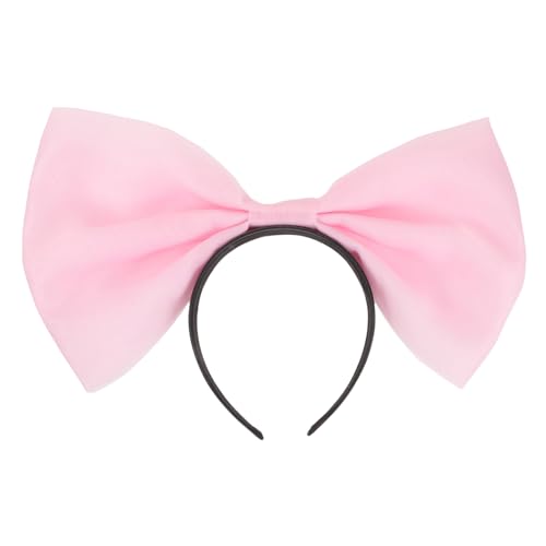BAZEITFLOW Großes Schleifen Stirnband Damen Leichtes Atmungsaktives Satin Haarband mit Übergroßer Schleife Modisches Komfortables Kopfbedeckung für Partys Cosplay Alltag und Festliche von BAZEITFLOW