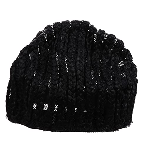 BAZEITFLOW Haarnetz Perückenkappe Xl Schwarz Atmungsaktive Haarnetz Cap für Braids und Zöpfe Rutschfestes Crochet Wig Net für Damen und Herren Schützt Haare und Verhindert Verrutschen von BAZEITFLOW