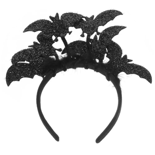 BAZEITFLOW Halloween Haarreif Fledermaus Motiv Leichtes Party Stirnband für Erwachsene und Halloween Kostüm Zubehör Gruselige Cosplay Kopfbedeckung für von BAZEITFLOW