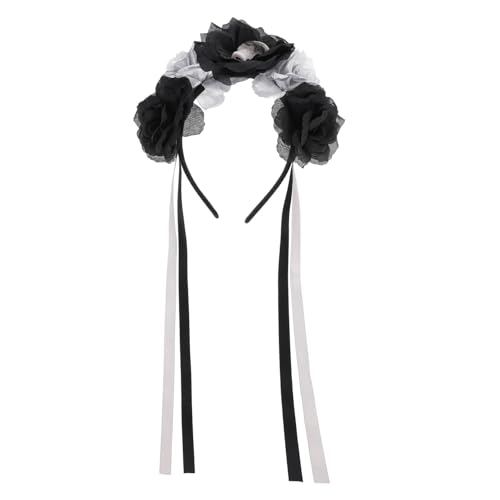 BAZEITFLOW Halloween Schädel Haarschmuck Day Of The Dead Haarschmuck Party Haarreif für Mädchen und Kostüm von BAZEITFLOW
