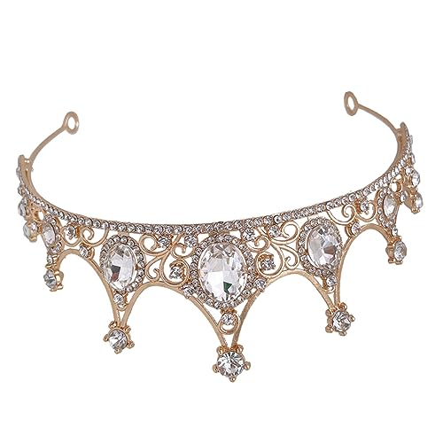BAZEITFLOW Hochzeit Tiara für Damen Strasskrone als Braut und Geburtstagskopfstück Leichtes Design Langlebiges Material Geschenkidee für und Mädchen von BAZEITFLOW