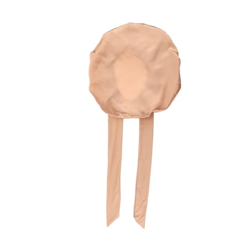 BAZEITFLOW Hohe Elastizität Satin Schlafhaube mit Bindeband Damen Bequeme Nachtmütze Haarhaube zum Schlafen und Make up für Lange Haare Atmungsaktiv und Praktisch von BAZEITFLOW