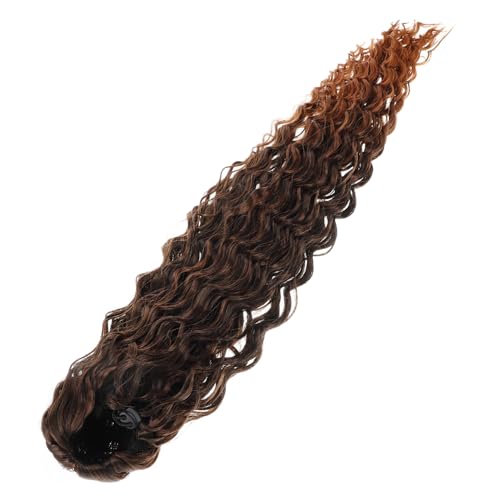 BAZEITFLOW Inspirierter Langer Lockiger Pferdeschwanz mit Elastischem Zugband Atmungsaktivem Netz Stabiler Passform für Damen Vielseitig für Alltag und Besondere Anlässe Geeignet von BAZEITFLOW