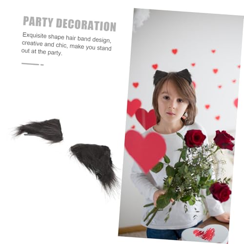 BAZEITFLOW Katzenohren Haarclips aus Hochwertigem Material Langlebig und Hautfreundlich Modisches Design für Mädchen für Cosplay Halloween und Fotoshootings von BAZEITFLOW