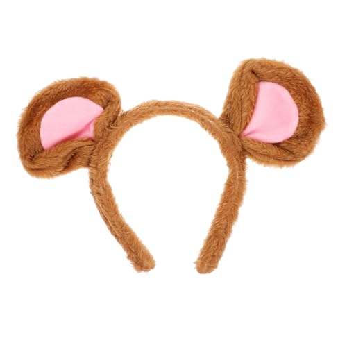 BAZEITFLOW Kuscheliges Mäuseohren Stirnband aus Plüsch Cartoon Tier Haarreif für Halloween Cosplay Verstellbar und Bequem Geeignet für Kostümpartys und Tiermotive für Erwachsene von BAZEITFLOW