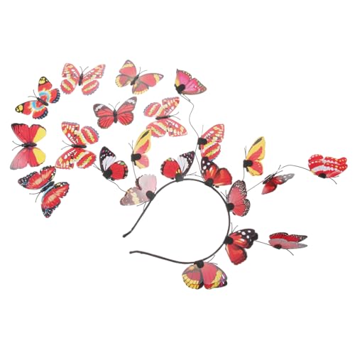 BAZEITFLOW Leichter Schmetterling Haarreif mit Haarklammern Damen Haarschmuck für Hochzeit Cocktail Teeparty und Festliche Anlässe Komfortabel und Modisch von BAZEITFLOW