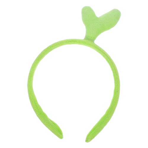 BAZEITFLOW Lustiges Grünes Stirnband Damen Haarreif als Party und Cosplay Accessoire Vielseitiger Fotorequisit für Valentinstag und Bühnenauftritte Design mit Feiner Verarbeitung von BAZEITFLOW