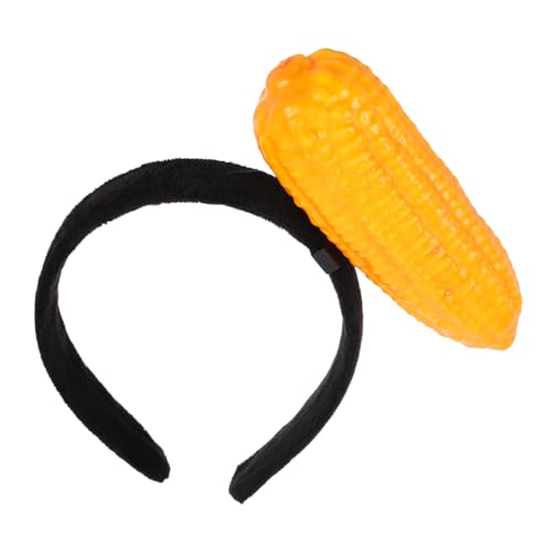 BAZEITFLOW Lustiges Plüsch Stirnband Maiskolben Haarreif Weiches Party Accessoire für Frauen Mädchen Geburtstagsfeier Kostüm Haarschmuck von BAZEITFLOW
