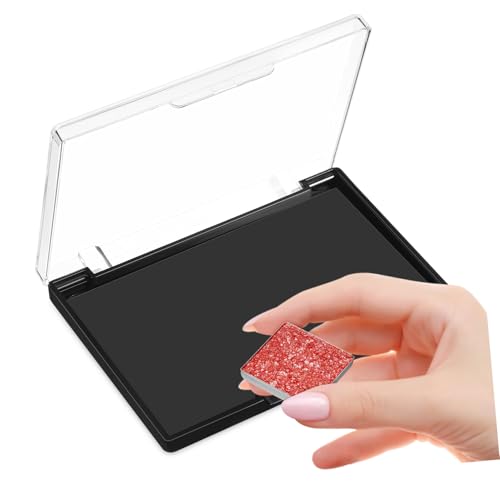 BAZEITFLOW Magnetische Leere Lidschatten Palette mit Transparentem Deckel und Festem Boden Make Up Organizer für Individuelle Anordnung Leicht zu Reinigen Vielseitig für Lidschatten von BAZEITFLOW