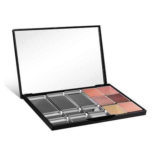BAZEITFLOW Magnetische Makeup Palette Leer mit Großer Kapazität Vielseitige Aufbewahrungsbox für Lidschatten Highlights Kompakt und Tragbar für Make Up Unterwegs von BAZEITFLOW