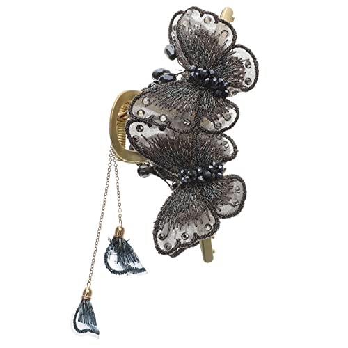 BAZEITFLOW Metall Haarspange mit Quasten Dekorativer Haarschmuck für Damen und Mädchen Geeignet für Party Hochzeit und Alltag Hält Dickes und Dünnes Haar Sicher Modisches Accessoire für von BAZEITFLOW