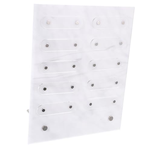 BAZEITFLOW Nagel Display Stand Marmor Muster Nagellack Farbkarte Halter mit Ständer Nagelkunst Übungsrahmen für Salon Maniküre Abnehmbares Nail Polish Color Chart Board Dekoratives Nail Art von BAZEITFLOW