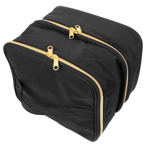 BAZEITFLOW Nagellack Organizer Tasche Doppellagig aus Nylon und Metall Tragbare Nagellack Aufbewahrungstasche für Flaschen Wasserabweisend Modisch und Robust für Einfache Organisation von BAZEITFLOW