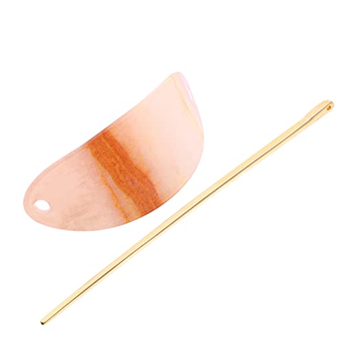 BAZEITFLOW Ovaler Haarnadel Haarschmuck Damen Elegant Legierter Haarkamm Glatte Kanten Modischer Haarclip Langlebig Farbintensiv von BAZEITFLOW