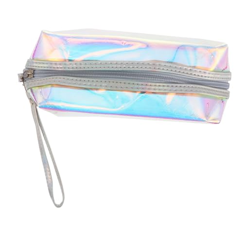 BAZEITFLOW PVC Kosmetiktasche Mädchen Outdoor Leicht Tragbar Schminktasche Kulturbeutel Damen mit Langlebigem Material und Zuverlässigem Reißverschluss für Toilettenartikel Organizer von BAZEITFLOW