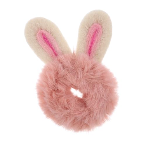 BAZEITFLOW Plüsch Hasenohren Haargummi Weich Elastisch Haarring für Mädchen Ponytail Holder Modischer Haarschmuck für Weihnachten Party Alltag von BAZEITFLOW