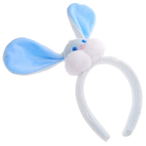 BAZEITFLOW Plüsch Hasenohren Haarreif Cartoon Kaninchen Stirnband Atmungsaktiv Weich Party Kostüm Zubehör für Erwachsene von BAZEITFLOW