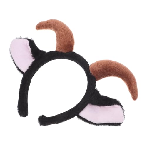 BAZEITFLOW Plüsch Schaf Ohr Stirnband mit Verstellbarem Elastischem Haarreif Weiches und Leichtes Cosplay Kopfschmuck für Halloween Karneval Party Erwachsene und Junge Mädchen von BAZEITFLOW