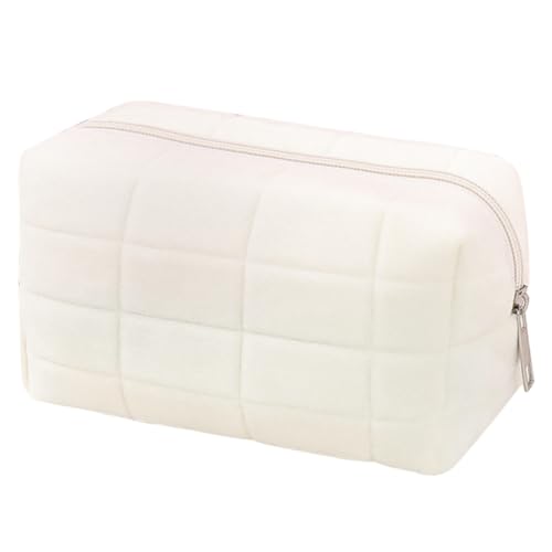 BAZEITFLOW Reisetasche Kosmetiktasche Damen Pure Color Polyester Leicht Praktisch Tragbar Make Up Organizer Kulturbeutel für Reisen Outdoor Nutzung von BAZEITFLOW