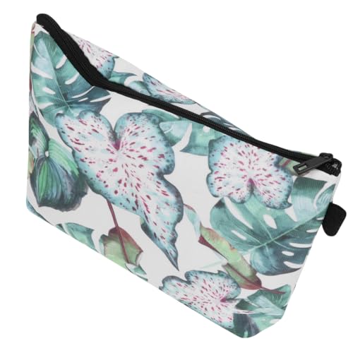 BAZEITFLOW Reisetasche Kosmetiktasche Damen mit Digitalem Blumenmuster Tragbare Makeup Tasche für Reise Badezimmer und Alltag Leicht zu Reinigen und Vielseitig für Kosmetik und von BAZEITFLOW