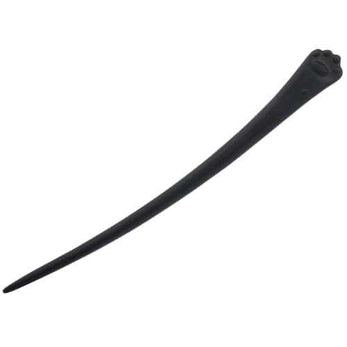 BAZEITFLOW Retro Haarstab aus Schwarzem Holz mit Süßer Katzenpfote Eleganter Haarnadel für Damen und Mädchen Schonender Haarbun halter für Verschiedene Frisuren bei Hochzeit Party und Alltag von BAZEITFLOW