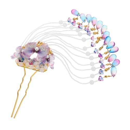BAZEITFLOW Retro Vintage Hanfu Haarschmuck Schmetterling Haarnadel mit Quaste Eleganter Haarschmuck für Frauen Mädchen Traditioneller Chinesischer Haarstab für Hochzeiten Tanz Auftritte von BAZEITFLOW