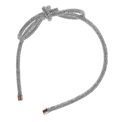 BAZEITFLOW Rhinestone Haarband Damen mit Schleife Leichter Brautschmuck Haarreif für Frauen und Mädchen Stirnband für Hochzeit Langlebiges Stylisches Haarschmuck Accessoire von BAZEITFLOW