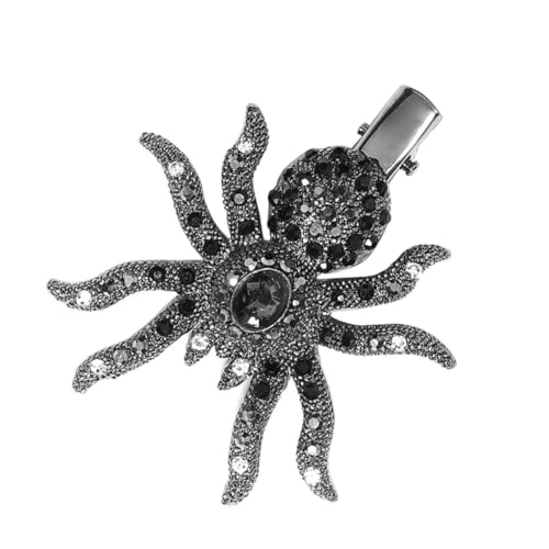 BAZEITFLOW Rhinestone Spider Haarklammer Halloween Kopfschmuck mit Strasssteinen Glitzer Haarschmuck für Mädchen und Frauen Modische Haarklammer für Party und Kostüm von BAZEITFLOW