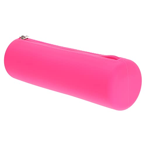 BAZEITFLOW Runder Silikon Kosmetik Organizer mit Reißverschluss Tragbarer Make Up Halter für Damen Leicht und Langlebig für Unterwegs von BAZEITFLOW