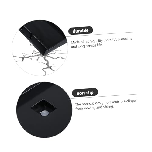 BAZEITFLOW Salon Clippers Organizer aus Robustem Rutschfester Haarschneidemaschinen Halter mit Saugnäpfen Professionelles Aufbewahrungsfach für Friseursalons Praktisch und Tragbar Schwarz von BAZEITFLOW
