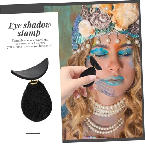 BAZEITFLOW Silikon Lidschatten Stempel Langlebig Schnelles Auftragen Praktisches Eye Shadow Tool für Anfänger und Schnelle Make up Looks Schwarzes Flexibles Material für Präzises von BAZEITFLOW