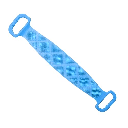 BAZEITFLOW Silikon Rückenscrubber Handtuch Tragbares Peeling Duschhandtuch für Rückenmassage Einfache Schwer Erreichbarer Stellen Revitalisiert die Haut Himmelblau von BAZEITFLOW