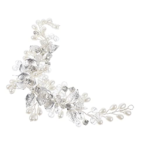 BAZEITFLOW Stirnband Für Braut Mit Perlen Und Glitzer Hochzeitskopfschmuck Aus Braut Haarschmuck Für Damen Und Junge Mädchen Elegant Und Langlebig von BAZEITFLOW