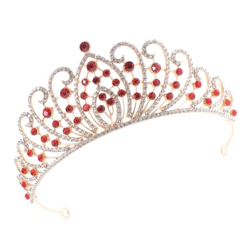BAZEITFLOW Strass Brautkrone Damen Hochzeit Haarschmuck Barock Stil Rhinestone Tiara für Party Geburtstag Bühnenauftritt Brautjungfer Accessoire von BAZEITFLOW