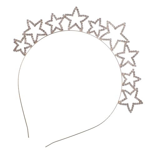 BAZEITFLOW Strass Stern Stirnband Damen Leichtes Haarschmuck Glitzer Haarreif für Hochzeit Party Geburtstag Modisches Haar accessoire für Frauen und Mädchen von BAZEITFLOW