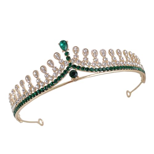 BAZEITFLOW Strass Tiara Hochzeit Haarschmuck Damen für Mädchen Krone Leichtes Design Komfortabel Prinzessin Zubehör von BAZEITFLOW