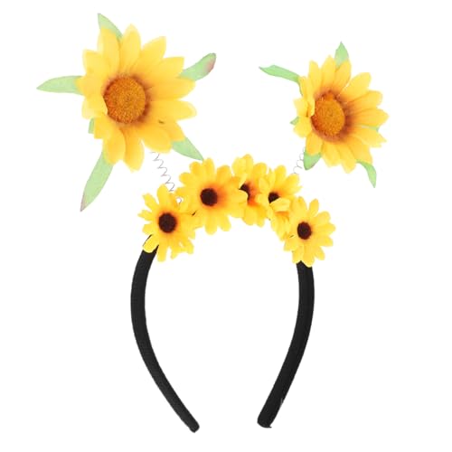 BAZEITFLOW Süßer Sonnenblumen Haarreif mit Elastischem Federmechanismus Leichtes Komfortables Blumen Haarschmuck für Mädchen Naturinspiriertes Partyaccessoire Verstellbarer Haarreif BAZEITFLOW Süßer Sonnenblumen Haarreif mit Elastischem Federmechanismus Leichtes Komfortables Blumen Haarschmuck für Mädchen Naturinspiriertes Partyaccessoire Verstellbarer Haarreif von BAZEITFLOW