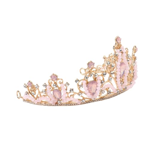 BAZEITFLOW Tiara Krone Haarschmuck Strass Haarreif für Mädchen Leicht Eleganter Haarschmuck für Geburtstage Aufführungen Abschlussfeiern Modisches Accessoire für Prinzessinnenkleidung von BAZEITFLOW