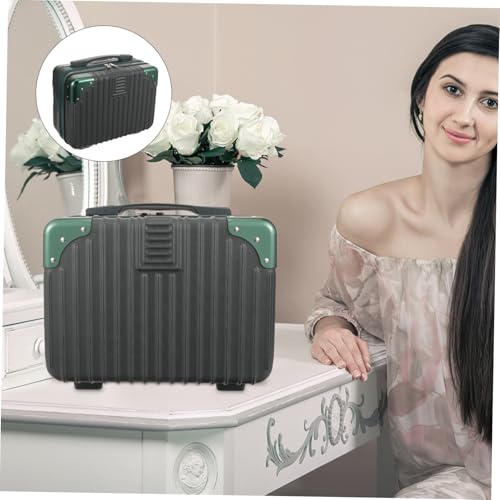 BAZEITFLOW Tragbarer Kosmetikkoffer mit Hartschale Kratzfest Großer Kapazität Leichter Make up Organizer für Reisen und Alltag Handlicher Beautycase mit Robustem Griff von BAZEITFLOW