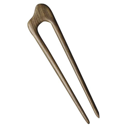 BAZEITFLOW U Förmige Grüne Sandelholz Haarnadel Holz Haarstab für Dickes und Langes Haar Handgefertigte Haargabel für Dutt und Hochsteckfrisuren Langlebiger Haarschmuck für Damen und von BAZEITFLOW