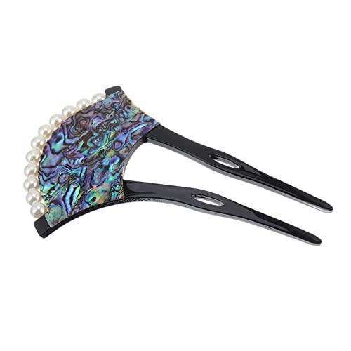 BAZEITFLOW U Förmige Haarnadel aus Acryl mit Muschelschale Antikes Design Haargabel für Frauen und Mädchen Geeignet für Festtage Vintage Partys und Zeremonien von BAZEITFLOW