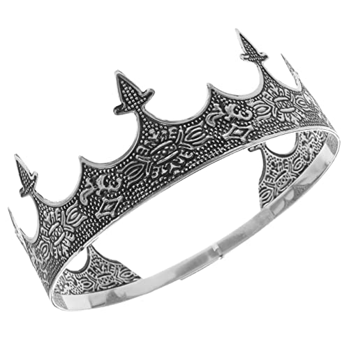 BAZEITFLOW Verstellbare Metallkrone für Herren Stabile Herren Kopfbedeckung aus Robustem Metall für Bühne Party Cosplay Weihnachten Hochzeit und Festliche Anlässe von BAZEITFLOW