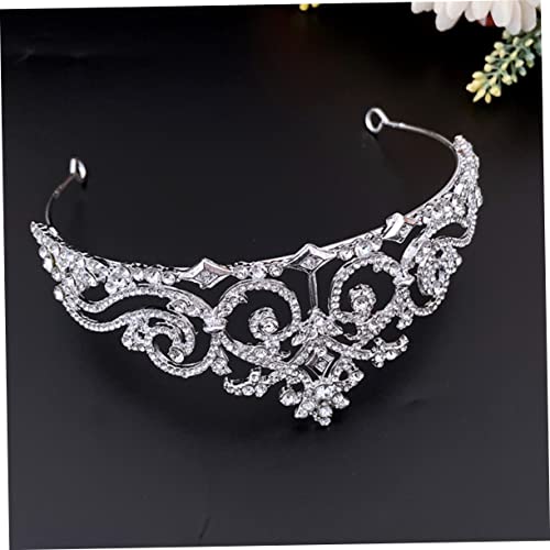 BAZEITFLOW Vintage Braut Tiara mit Strasssteinen Leichtes Langlebiges Haarschmuck für Damen Komfortable Hochzeit Haarreif Geeignet für Braut Party Fest und Feier von BAZEITFLOW