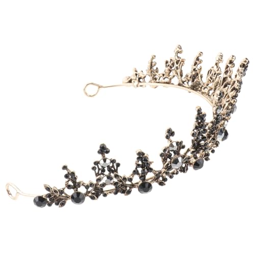 BAZEITFLOW Vintage Brautkrone Tiara aus Hochwertigem Legierungsmetall Eleganter Haarschmuck mit Funkelnden Kristallakzenten für Hochzeit Geburtstag und Festliche Anlässe von BAZEITFLOW