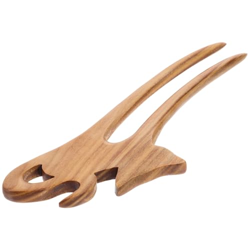 BAZEITFLOW Vintage Haarnadel aus Grünem Sandelholz mit Katzenmotiv Handgeschnitzte Holz haargabel für Damen Eleganter Haarschmuck für Hochzeiten Partys und Alltag Schonend zum Haar von BAZEITFLOW