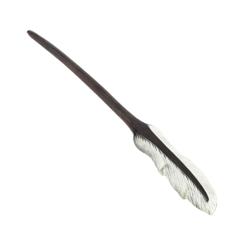BAZEITFLOW Vintage Haarstab aus Schwarzem Holz Handgefertigter Langlebiger Holz haarschmuck für Damen Dekorativer Haarnadel stick für Dutts und Haarstyling von BAZEITFLOW