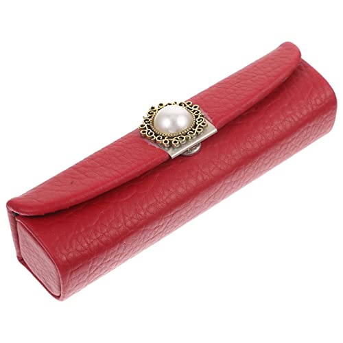 BAZEITFLOW Vintage Lippenstift Aufbewahrungsbox mit Spiegel Kompakte Langlebige Lippenstiftdose im Chinesischen Retro Stil Tragbare Kosmetik Organizer Box für Make up Stilvolles Design von BAZEITFLOW