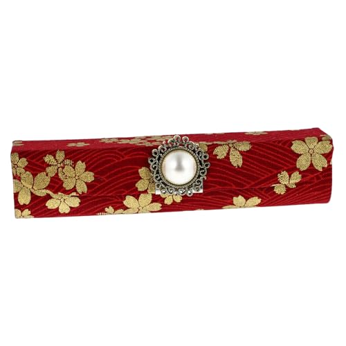 BAZEITFLOW Vintage Lippenstift Etui mit Spiegel Schmuckvoller Lippenstift Aufbewahrungsbehälter für Damen Tragbare Kosmetiktasche Parfüm Schmuck Outdoor Storage Case von BAZEITFLOW