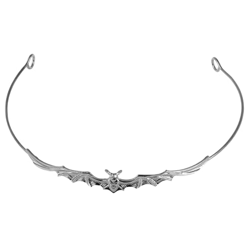 BAZEITFLOW Vintage Metall Fledermaus Haarreif Gothic Halloween Kostüm Accessoire für Party Cosplay Dekoration Leicht und Angenehm zu Tragen von BAZEITFLOW